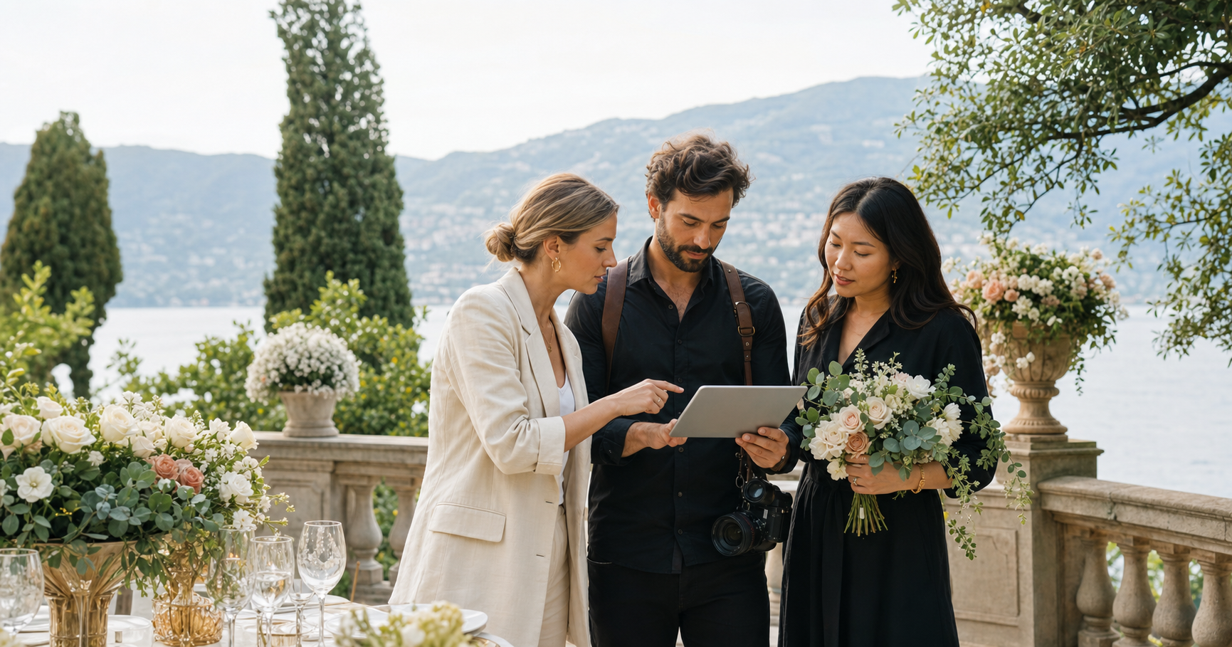 Wedding-Dienstleister planen gemeinsam ein Event